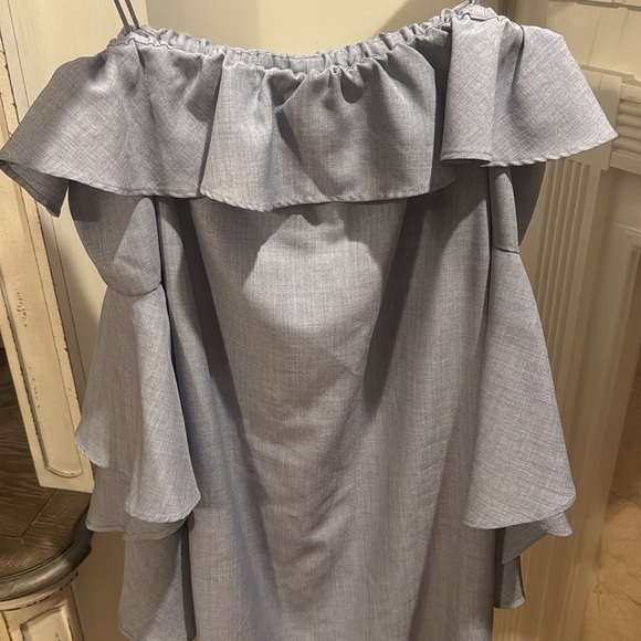 WAYF Kiera Off Shoulder Ruffle Dress - Picture 9 of 11